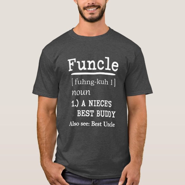 Rolig Funcle definitionmanar skjorta för uncle T Shirt (Framsida)