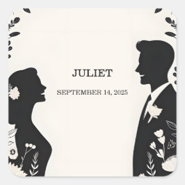 Rolig Funky Unik Humor Meme Rolig Bröllopsdusch Fyrkantigt Klistermärke