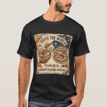 Rolig Fusionsushi Pizza Ramen T-shirt för Mat