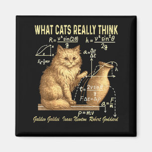 Rolig Fysik Vetenskap Humor Vad Katter Verkligen T Magnet
