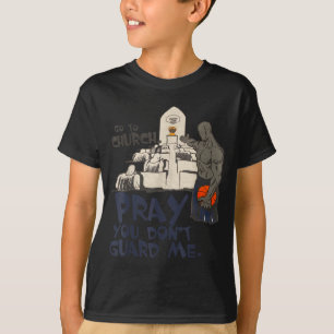 Rolig Gå Till Kyrkan Be Du Inte Bevakar Mig Retro T Shirt