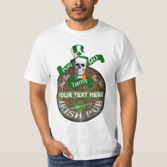 Rolig gaelicoffensivSt Patricks Tee (Framsida)