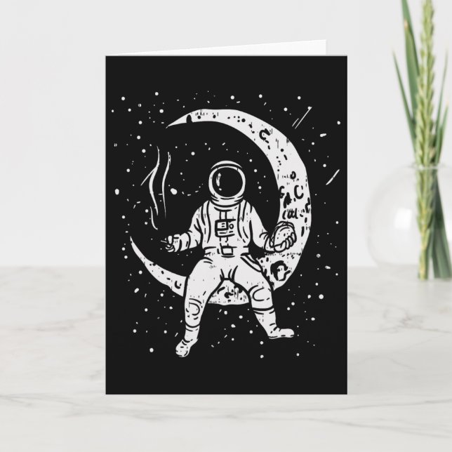 Rolig Galaxy Astronaut Taco Gemensam Rymd Ogräs St Kort (Framsida)