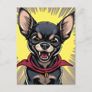 Rolig Galen Chihuahua Vykort