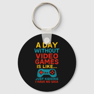 Rolig gamer-citat Grafisk t-shirt män pojkar tonår Nyckelring