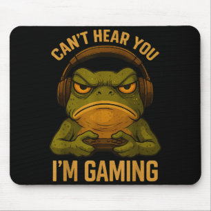 Rolig gamer groda konst grafisk t-shirt män pojkar musmatta