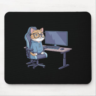 Rolig Gamer Katt Trupp Meme  Musmatta