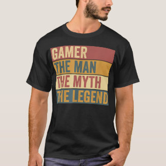 Rolig Gamer Legend Videospelet Spelare T Shirt