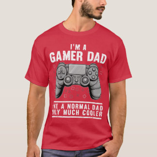 Rolig gamer pappa design för män make spelande pap t shirt