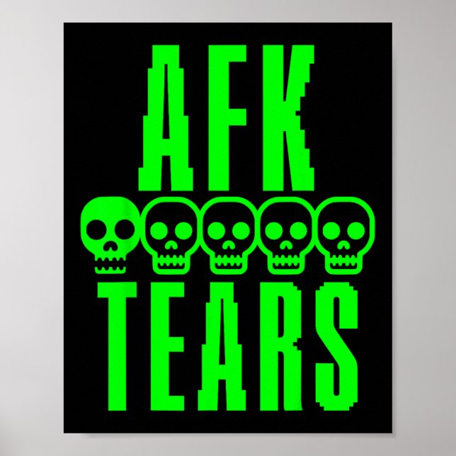 Rolig Gamer Spelande Sarcasm Borta Från Tangentbor Poster (Framsidan)