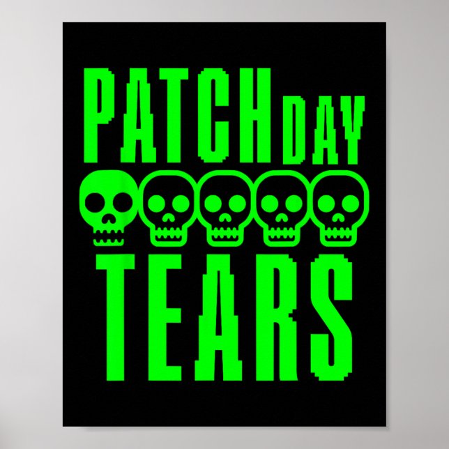 Rolig Gamer Spelande Sarcasm Spel nörd Patch Dag T Poster (Framsidan)