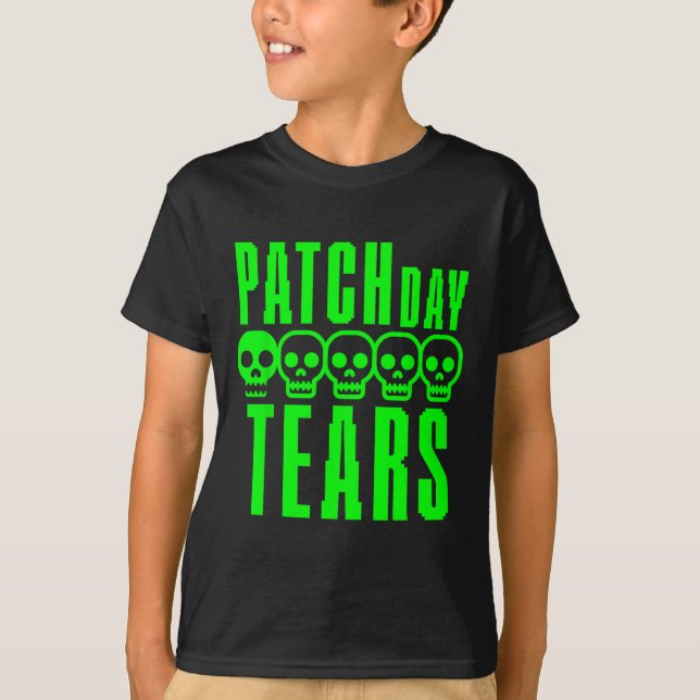 Rolig Gamer Spelande Sarcasm Spel nörd Patch Dag T Shirt (Framsida)