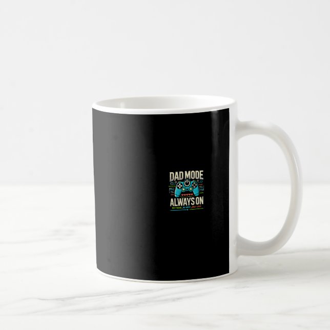 Rolig gamerpappa fadersdagsdesign Super Daddy Ga Kaffemugg (Höger)