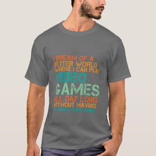 Rolig GamersT-tröjagåva för Nerds och Geek T Shirt