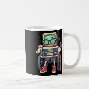 Rolig gammal gamer retro 80-tal 90-tal videospelsk kaffemugg