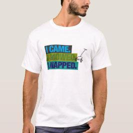 Rolig gammal gräsklippare klippte pappa skämt smör t shirt