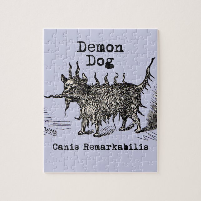 Rolig gammal hunddemon pussel (Vertikal)