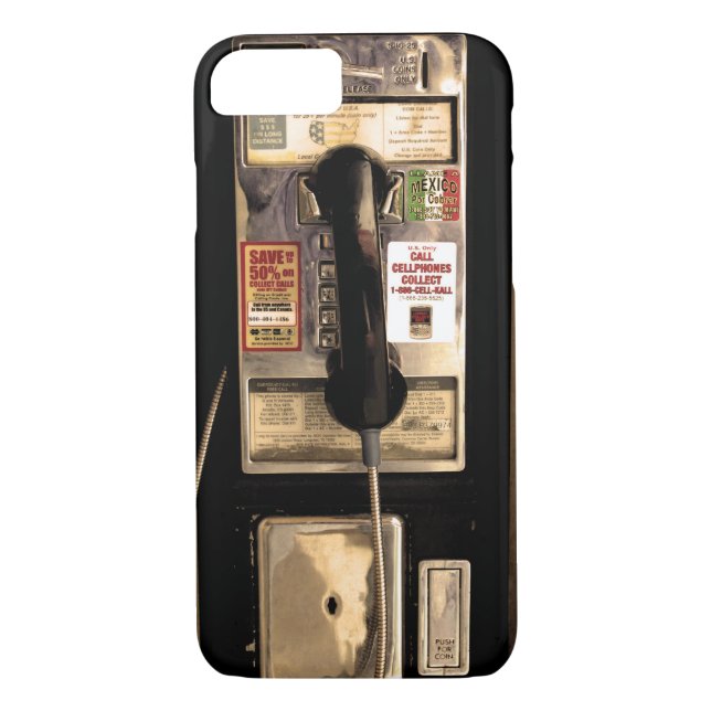 Rolig gammal löntelefon Case-Mate iPhone skal (Baksida)
