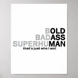 Rolig gammal man säger gag pappa farfar make pappa poster