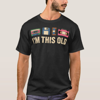 Rolig gammal retro kassettband t shirt