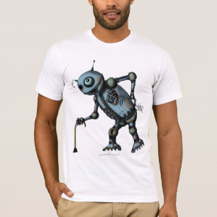 Rolig gammal robott-skjorta design t-shirt