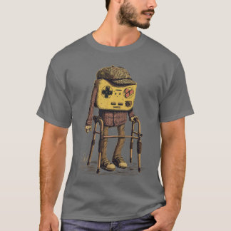 Rolig gammal spelande gamer retro 80-tal 90-tal TV T Shirt