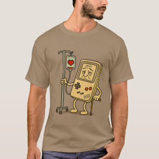 Rolig Gammal Spelare Spel Retro 80-tal 90-tal Vide T Shirt