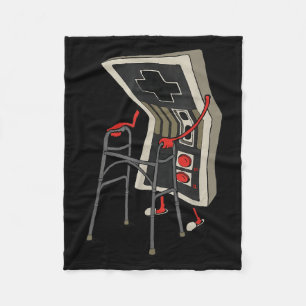 Rolig Gammal Spelare Spelande Retro 80-tal 90-tal Fleecefilt