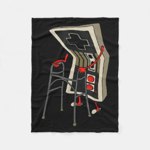 Rolig Gammal Spelare Spelande Retro 80-tal 90-tal Fleecefilt
