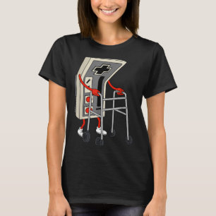 Rolig Gammal Spelare Spelande Retro 80-tal 90-tal T Shirt