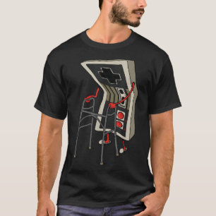 Rolig Gammal Spelare Spelande Retro 80s 90s TV-spe T Shirt