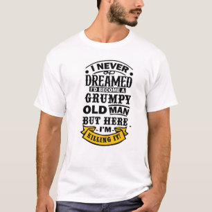Rolig Gammal Sur Gubbe T Shirt