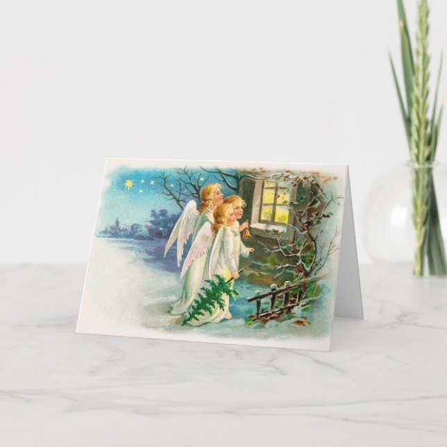 Rolig gammal Time julhälsning Helgkort (Framsida)