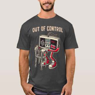 Rolig gammal videospelkonst Gaming ee För män Pojk T Shirt