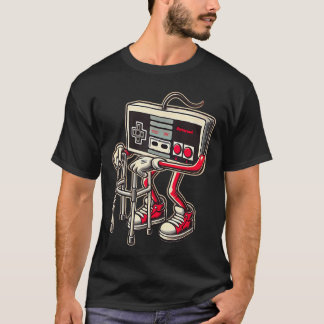 Rolig gammal videospelkonst Gaming ee för män Pojk T Shirt