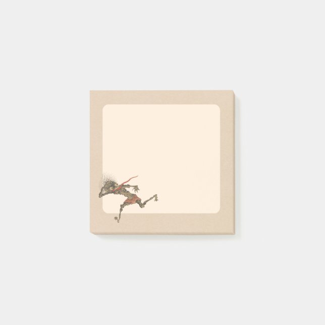 Rolig gammal Yokai-ande Post-it Block (Framsida)