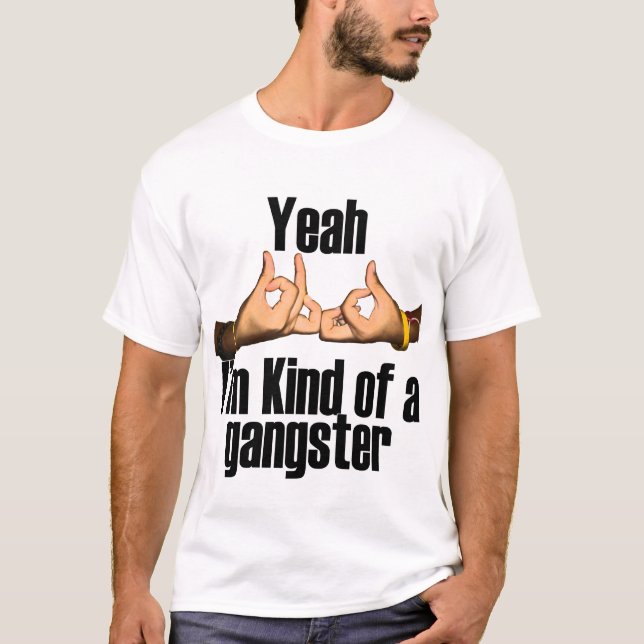 Rolig gangsterskjorta t-shirt (Framsida)