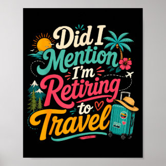 Rolig går i pension snart reser älskare semester poster