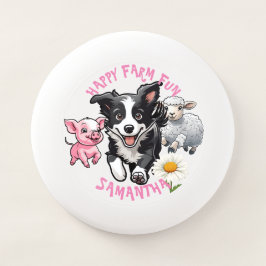 Rolig gårdslek Barnkalaslek Frisbee