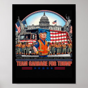 Rolig Garge För Trump Team Grabge Röst Trump Poster