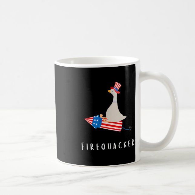 Rolig gås fjärde juli smällare kaffemugg (Höger)