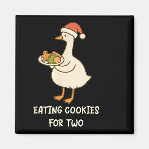 Rolig Gås Gravid Gravid Annonsering Till Make Magnet