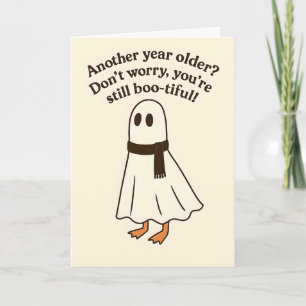 Rolig gås Halloween födelsedagskort Kort