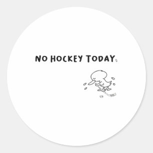 Rolig Gås Meme Inget Hockey Idag Present För Hocke Runt Klistermärke