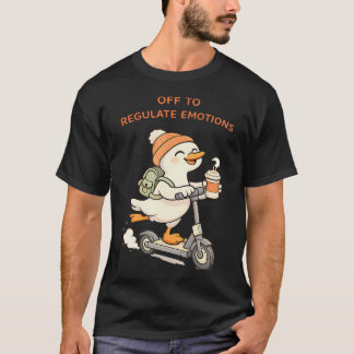 Rolig Gås Mental Hälsorådgivare Ger Sig Av T Shirt