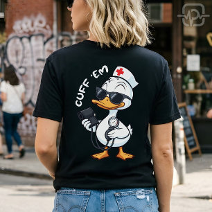 Rolig Gås Sjuksköterska Manschett Blodtryck T Shirt