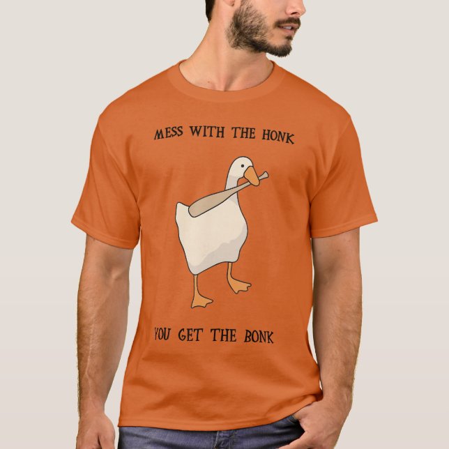 Rolig gås spel meme rolig t shirt (Framsida)