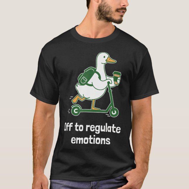 Rolig Gås Terapi För Att Reglera T Shirt (Framsida)