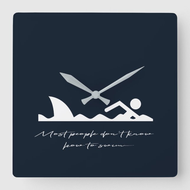 Rolig gåva för älskare för Sarcasm för Fyrkantig Klocka (Framsida)