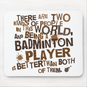 Rolig) gåva för Badmintonspelare ( Musmatta